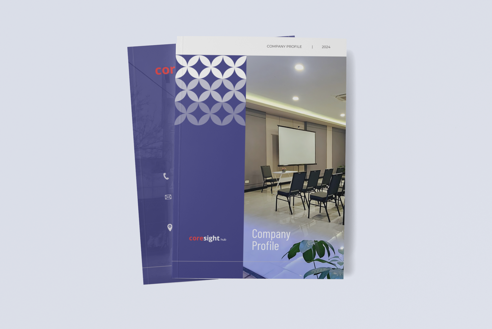 Coresight Hub Company Profile designed by RUSHKRAFT